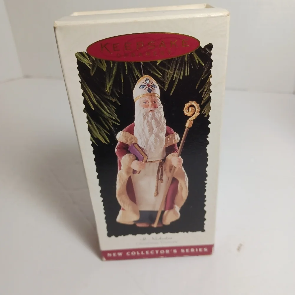 1995 Hallmark Keepsake Ornament St. Nicholas 1st in Christmas Visitors‎ Series
